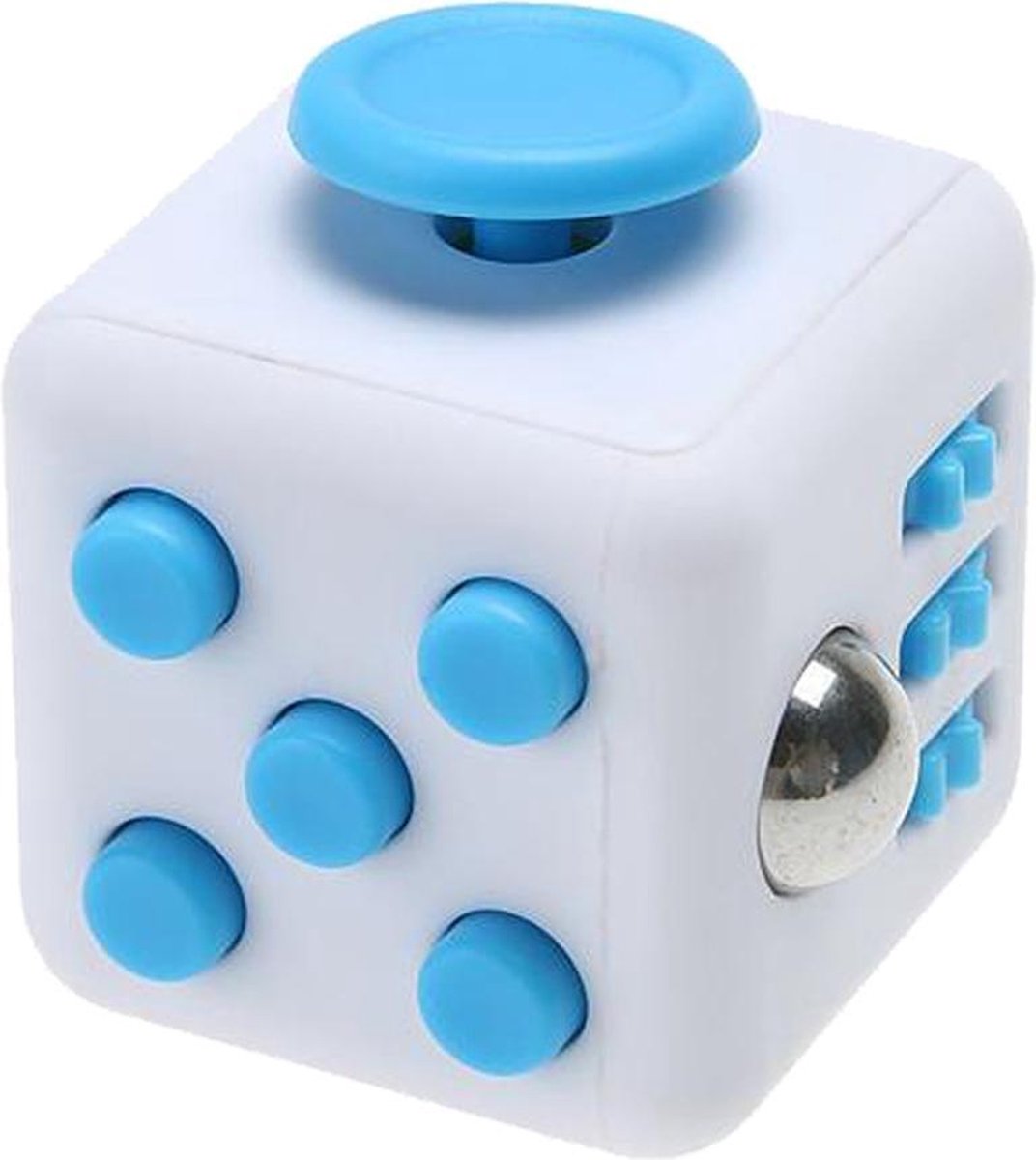 Kwalitatieve   Cube / FriemelKubus | Anti Stress Speelgoed |   Toy - Wit-Blauw